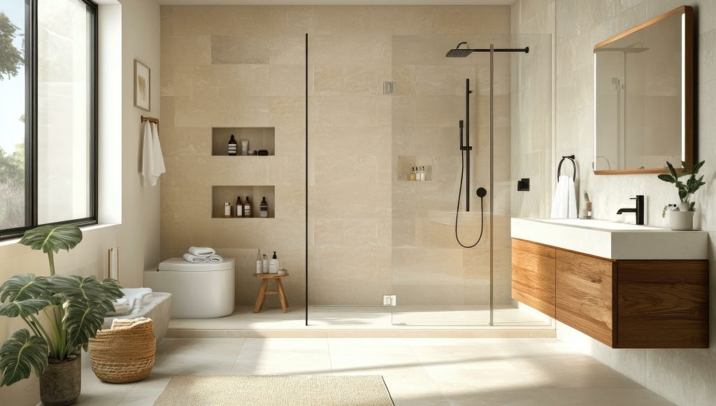 Bathroom trends 2026 — frameless shower screens