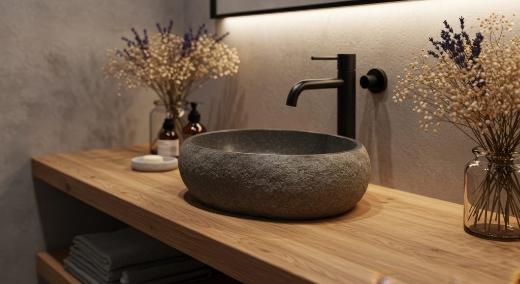 Bathroom trends 2026 — wooden vanity