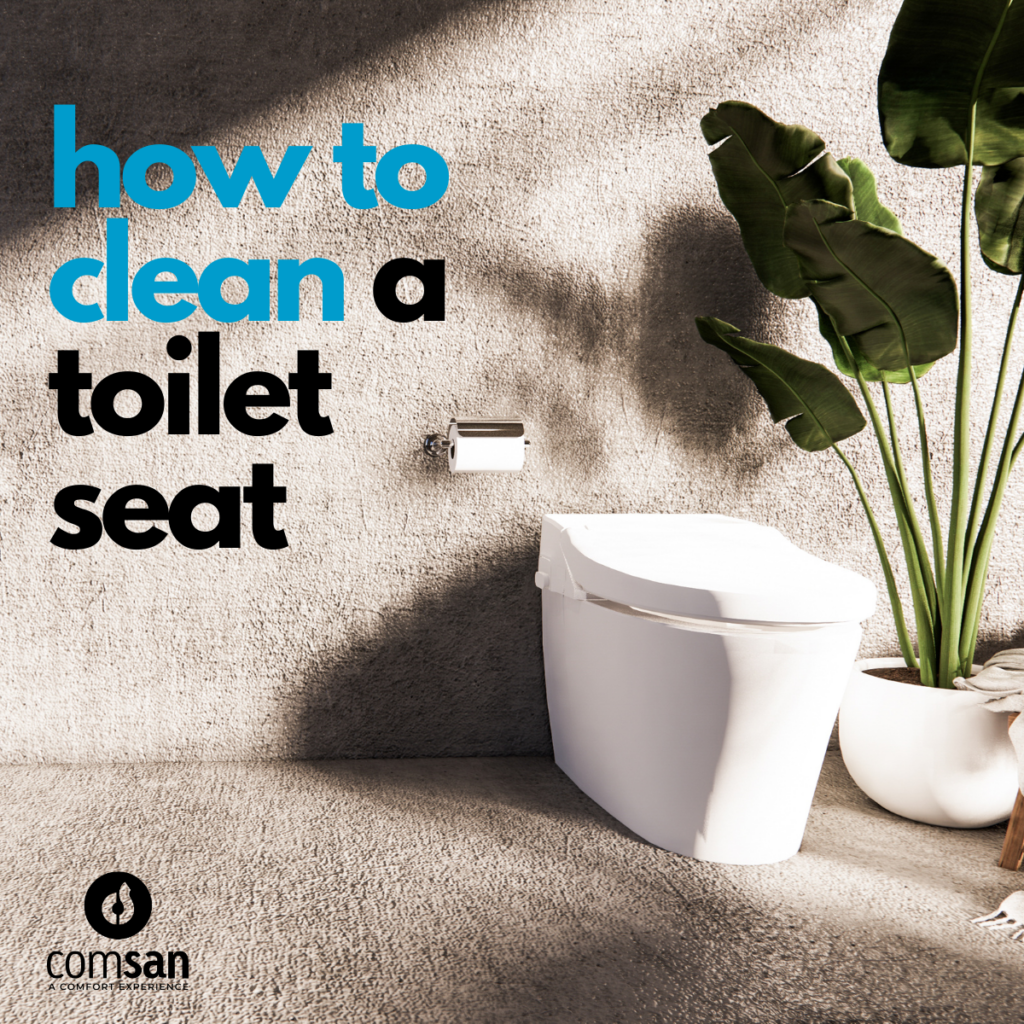 How to clean a toilet seat