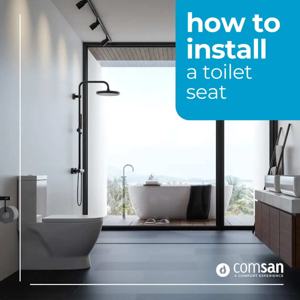 how to install a toilet seat